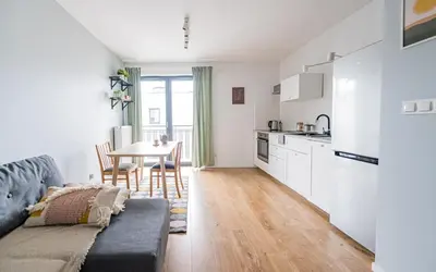 Kuchnia lub aneks kuchenny w obiekcie POLAKA Apartment ~ Self Check-In 24 ~ Car Park ~Lift