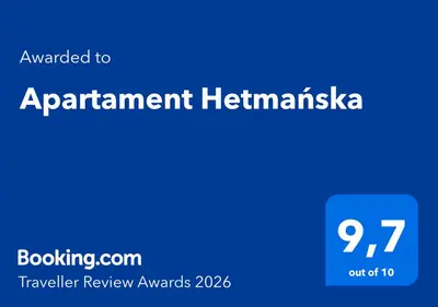Certyfikat, podpis lub inny dokument wystawiony w obiekcie Apartament Hetmańska