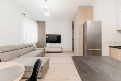 Kuchnia lub aneks kuchenny w obiekcie Nocosfera Apartament Wrocławski