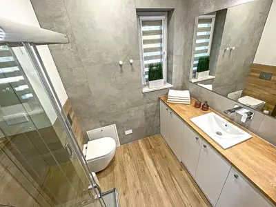 Łazienka w obiekcie Domy na polanie-Szafirek