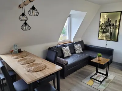 Część wypoczynkowa w obiekcie Apartament Pod Radiostacją -Gliwice Tarnogórska, parking free, klimatyzacja