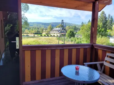 Widok na góry z tego apartamentu