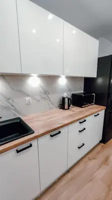 Kuchnia lub aneks kuchenny w obiekcie Złote Apartamenty 36