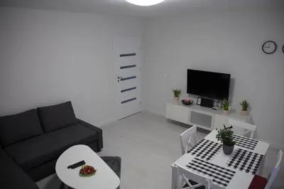 Telewizja i/lub zestaw kina domowego w obiekcie Apartament Wrocław Borowska