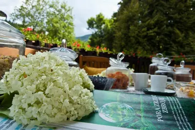 Ogród w obiekcie Hotel Górski Czarna Góra