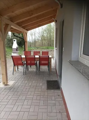 Balkon lub taras w obiekcie Noclegi Różanka