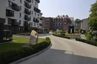Budynek, w którym mieści się apartament