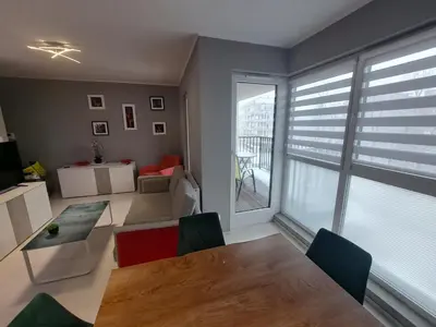Część wypoczynkowa w obiekcie Apartament DIAMENTOWY z garażem -Centrum Gliwic