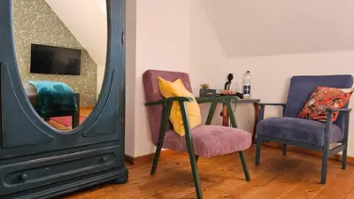 Telewizja i/lub zestaw kina domowego w obiekcie Miodówka