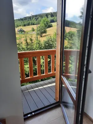 Balkon lub taras w obiekcie Agroturystyka Patynówka