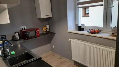 Kuchnia lub aneks kuchenny w obiekcie Apartament Kilińskiego