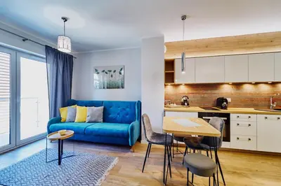 Kuchnia lub aneks kuchenny w obiekcie LAGUNA Apartament Polanica Residence 38 z garażem SPA