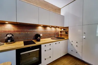 Kuchnia lub aneks kuchenny w obiekcie LAGUNA Apartament Polanica Residence 38 z garażem SPA