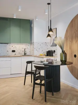 Kuchnia lub aneks kuchenny w obiekcie Piękny Apartament nad Odrą w centrum Wrocławia