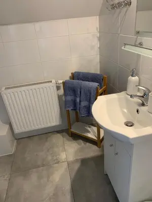 Łazienka w obiekcie Pokoje gościnne Ścibórz