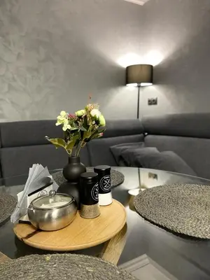 Część wypoczynkowa w obiekcie Domek Zielone Centrum