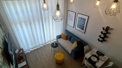 Część wypoczynkowa w obiekcie DROINVEST Apartament Zarembowicza WROCŁAW LOTNISKO AIRPORT - FV