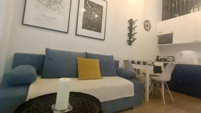 Część wypoczynkowa w obiekcie DROINVEST Apartament Zarembowicza WROCŁAW LOTNISKO AIRPORT - FV