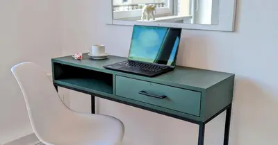 Telewizja i/lub zestaw kina domowego w obiekcie Słoneczna Przystań - Apartament