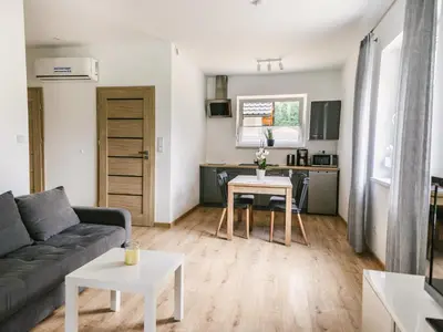 Kuchnia lub aneks kuchenny w obiekcie Domek Moszna