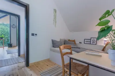 Część wypoczynkowa w obiekcie Czarny domek w górach