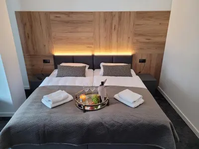 Łóżko lub łóżka w pokoju w obiekcie Good Sleep