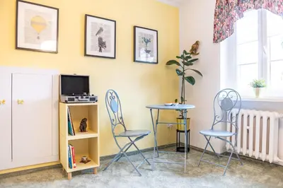Telewizja i/lub zestaw kina domowego w obiekcie Apartament Domo