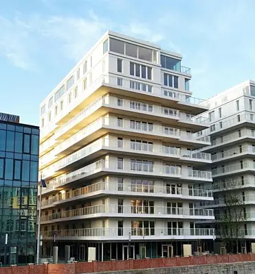 Budynek, w którym mieści się apartament