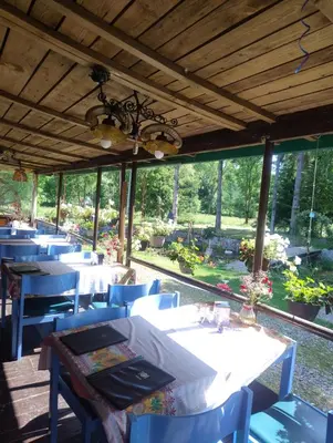Ogród w obiekcie Altana całoroczna Vira numer 7 Herbergerówka Agroturystyka na wsi