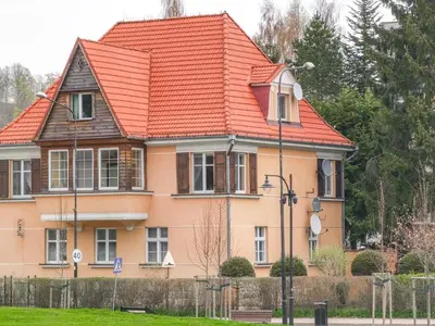 Ogród w obiekcie Apartament Mazurek