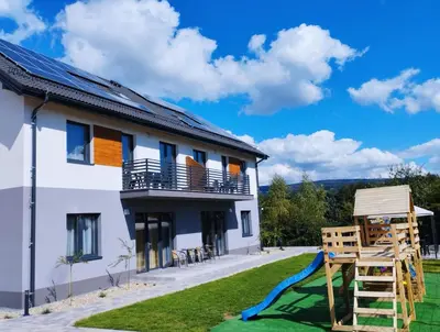 Budynek, w którym mieści się apartament