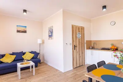 Część wypoczynkowa w obiekcie Apartamenty Stołowe