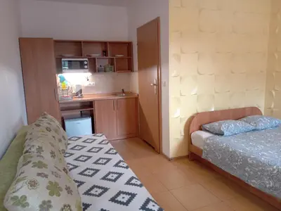 Łóżko lub łóżka w pokoju w obiekcie Pokoje Gościnne Monti