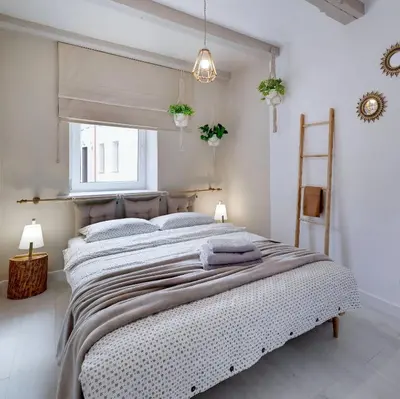 Łóżko lub łóżka w pokoju w obiekcie CZAS NA GÓRY Jedlina-Zdrój. Apartament na 5