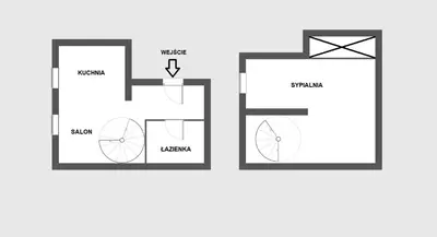 Plan piętra w obiekcie AS-HOME Dwupoziomowy apartament przy Dworcu PKP PARKING FREE
