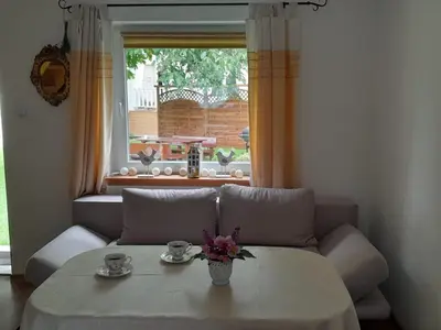Część wypoczynkowa w obiekcie Domek pod Orzechem