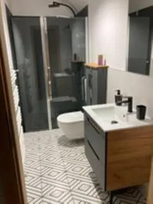 Łazienka w obiekcie Apartamenty Brzozowe Zacisze