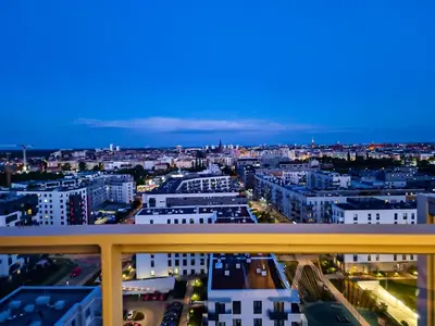 Widok na miasto Wrocław z tego apartamentu