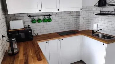 Kuchnia lub aneks kuchenny w obiekcie Apartament Polaniczanka