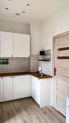 Kuchnia lub aneks kuchenny w obiekcie Apartament Polaniczanka