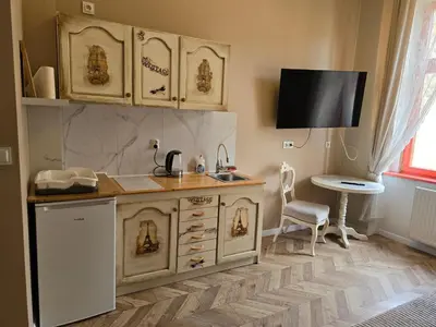 Kuchnia lub aneks kuchenny w obiekcie Park Rezydencja