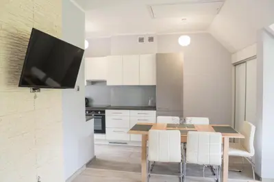 Kuchnia lub aneks kuchenny w obiekcie Apartamenty Zdrój