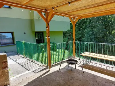 Balkon lub taras w obiekcie Ośrodek ANKAR