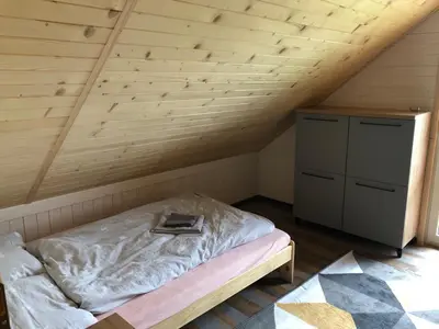 Łóżko lub łóżka w pokoju w obiekcie Sielanka pod Czarna Góra