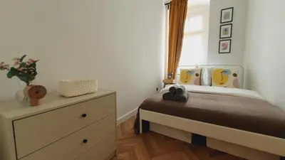 Łóżko lub łóżka w pokoju w obiekcie Kurkowa Apartment
