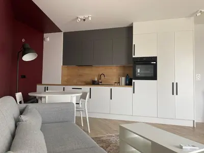 Kuchnia lub aneks kuchenny w obiekcie Gdańska Studio