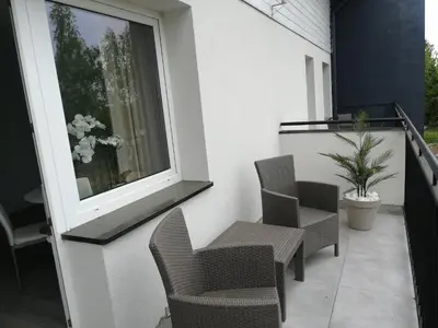 Balkon lub taras w obiekcie Manhattan