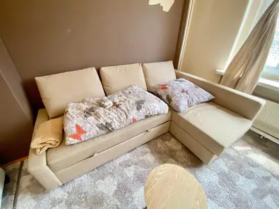 Część wypoczynkowa w obiekcie Apartament w centrum Wrocławia w kamienicy