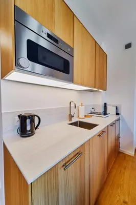 Kuchnia lub aneks kuchenny w obiekcie Marel-Apartment dwupoziomowy 24 Willa Leśna Polanica Zdrój