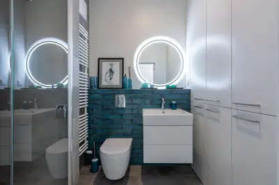 Łazienka w obiekcie Apartament Słoneczny - Młyn Maria - Art Apartments